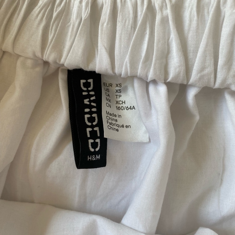 White Divided by H&M Ruffle Skirt XS - Picture 3 of 3